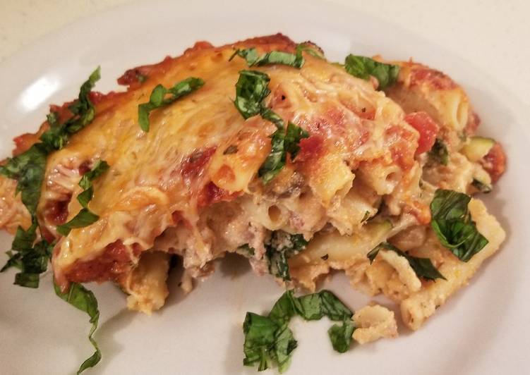 Garden Baked Ziti with Sausage