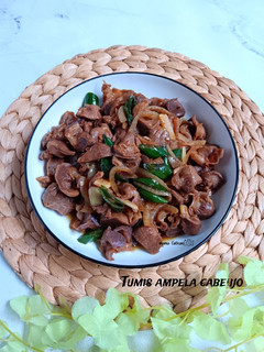Foto resep Tumis ampela cabe ijo pedes