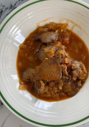 A picture of Nonna Maria’s Chicken Liver.