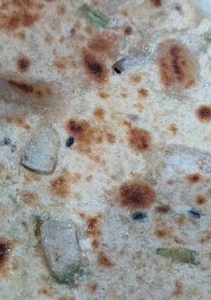 A picture of Onion paratha.