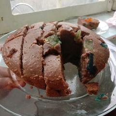 A picture of Tutti Fruitti Cake without oven 🎂🎂🎂.