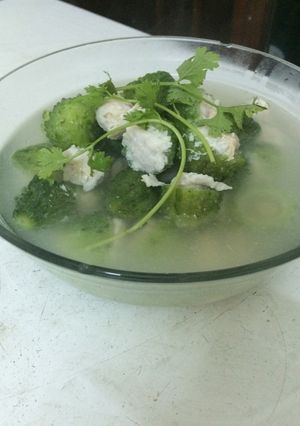 Hình của món Món canh ngày mưa (khổ qua nhồi cá thát lát).