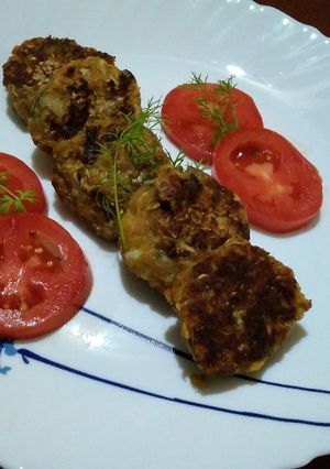 A picture of Aloo gobi tikia.