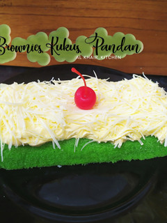 Foto resep Brownies Kukus Pandan 2 Telur