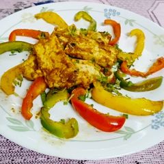 A picture of अचारी पनीर टिक्का.