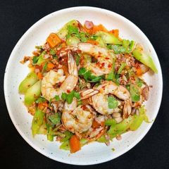 A picture of Prawns vegetable.