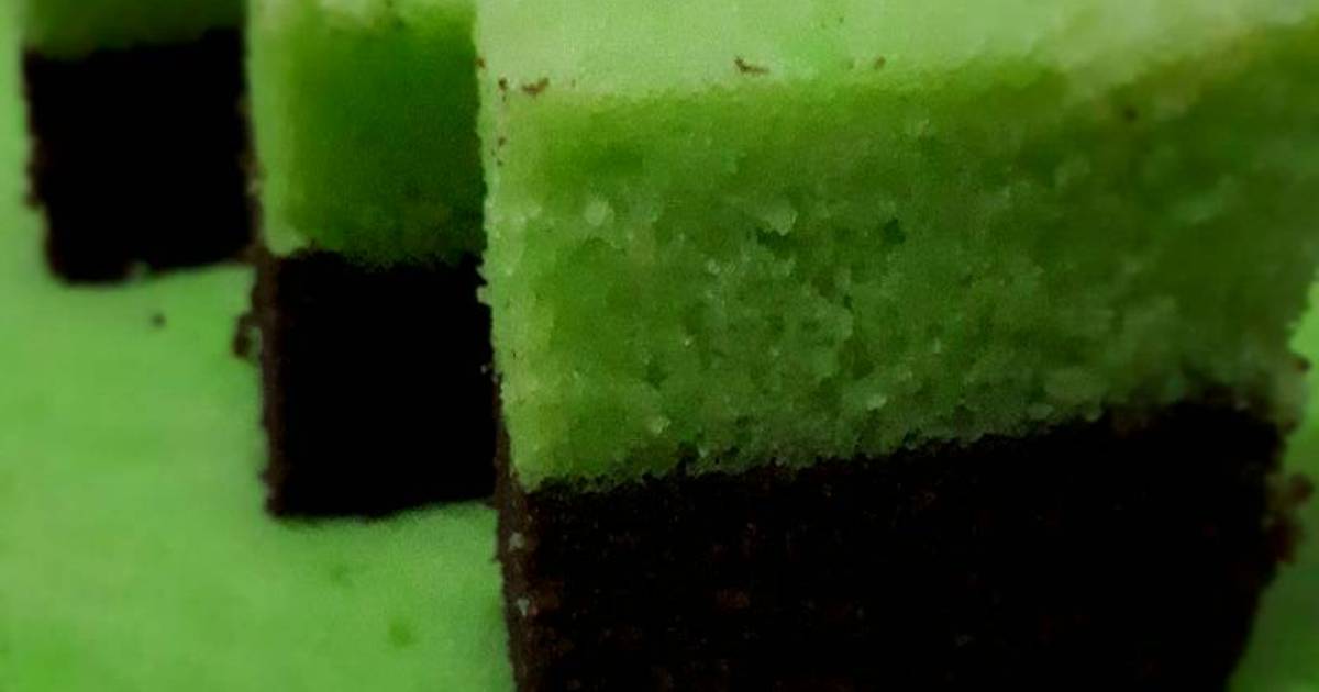 Resep BRO KUPISDANCOK (Brownies Kukus Lapis Pandan Coklat) oleh Dwi