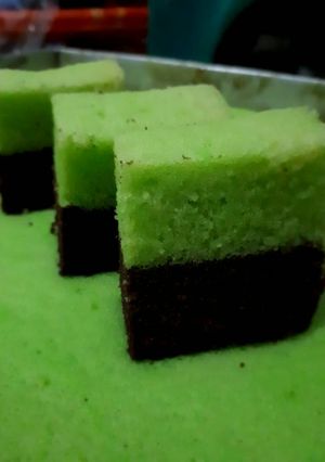 Foto resep BRO KUPISDANCOK (Brownies Kukus Lapis Pandan Coklat)