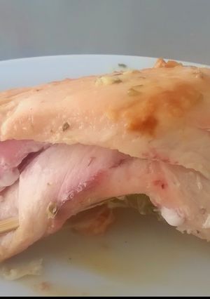 Una foto de Pechugas rellenas