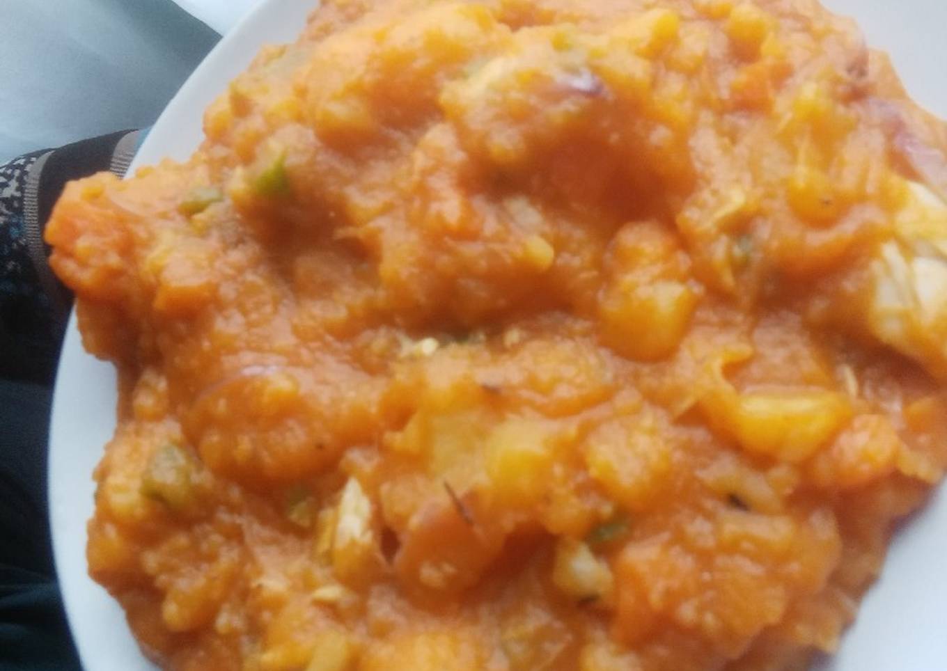 Yam and Sweet Potatoes Porridge