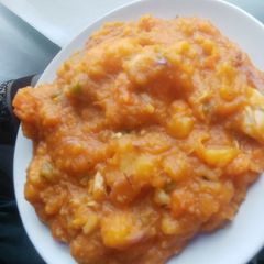 A picture of Yam and Sweet Potatoes Porridge.