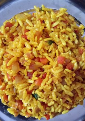 A picture of Bhel onion fry.