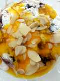 Ice Cream With Passion Fruit Coulis Dessert