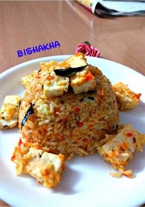 A picture of Paneer Biryani.