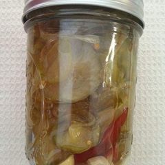 A picture of My Grandma's Bread and Butter Pickles.