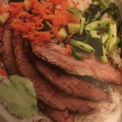 A picture of Grilled Steak And Rice Bowl.