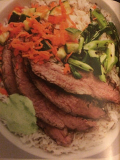A picture of Grilled Steak And Rice Bowl.