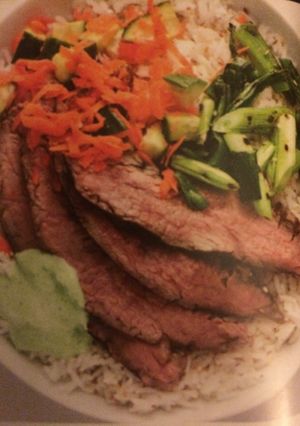 A picture of Grilled Steak And Rice Bowl.