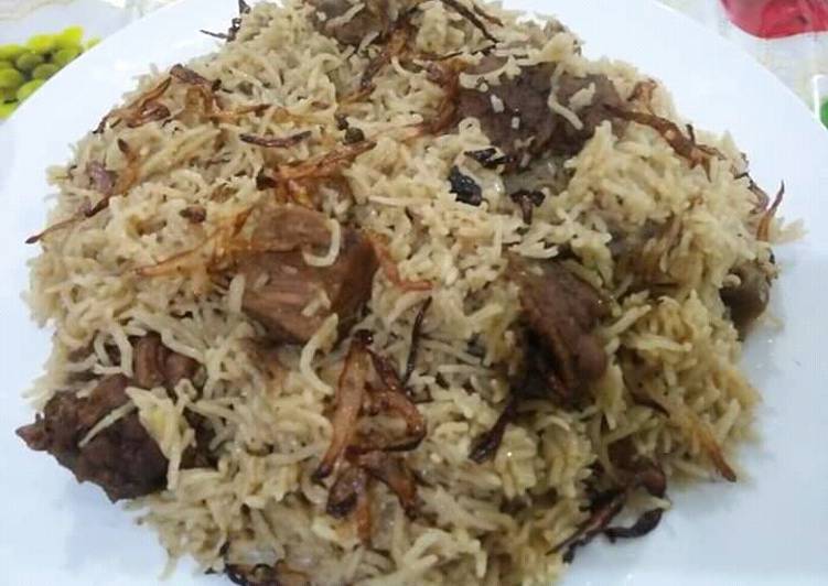 Steps to Make Any-night-of-the-week Mutton yakhni pulao