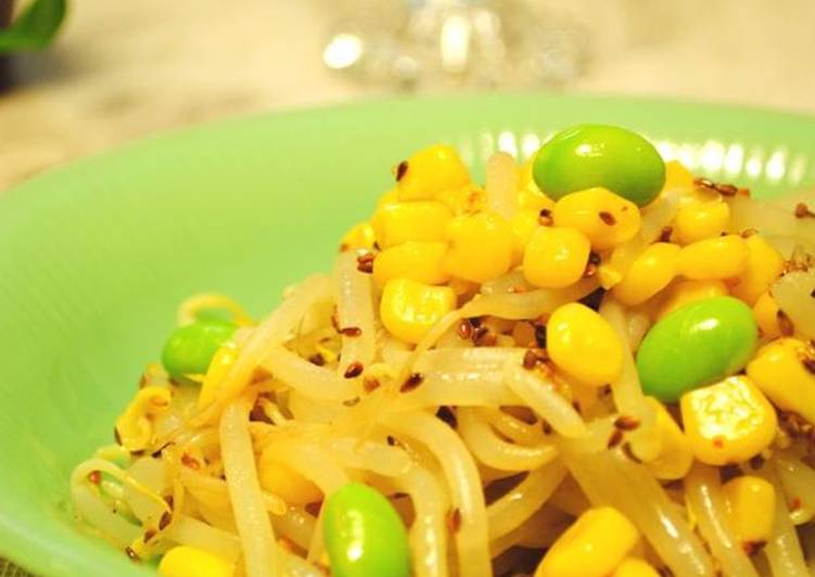 Recipe of Any-night-of-the-week Bean Sprouts &amp; Corn Namul