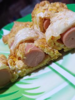 Hình của món Trứng cuộn xúc xích.