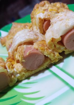 Hình của món Trứng cuộn xúc xích.