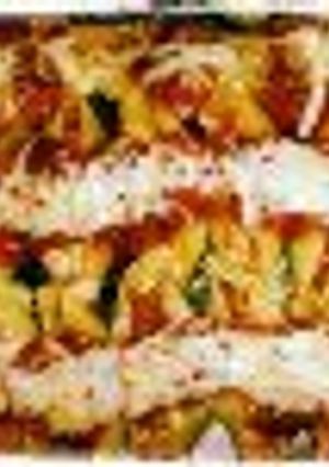 A picture of pizza stuffed shells.