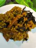 Arroz con Níscalo y Trompetas de la muerte en olla GM