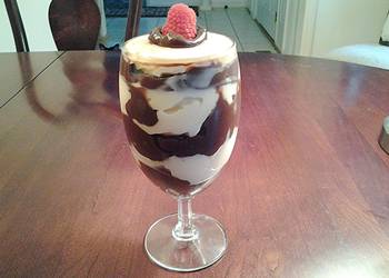 Ready to Serve White and Dark Chocolate Pudding Parfaits Savory Delicious