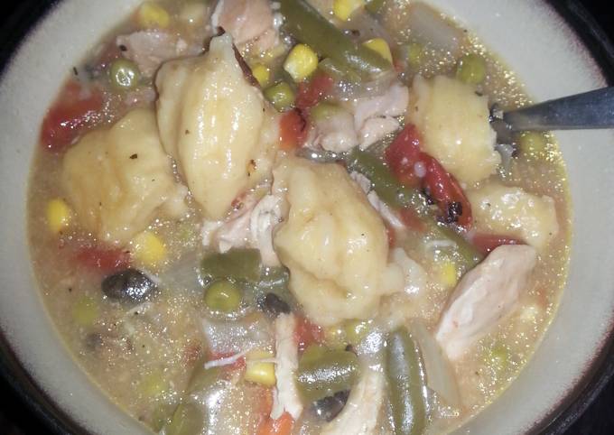 Easiest Way to Make Perfect Chicken and dumplings (full of veggies)