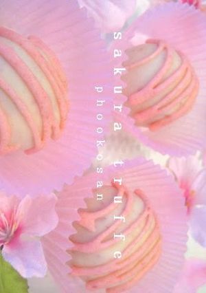 A picture of Sakura Truffle Chocolates.