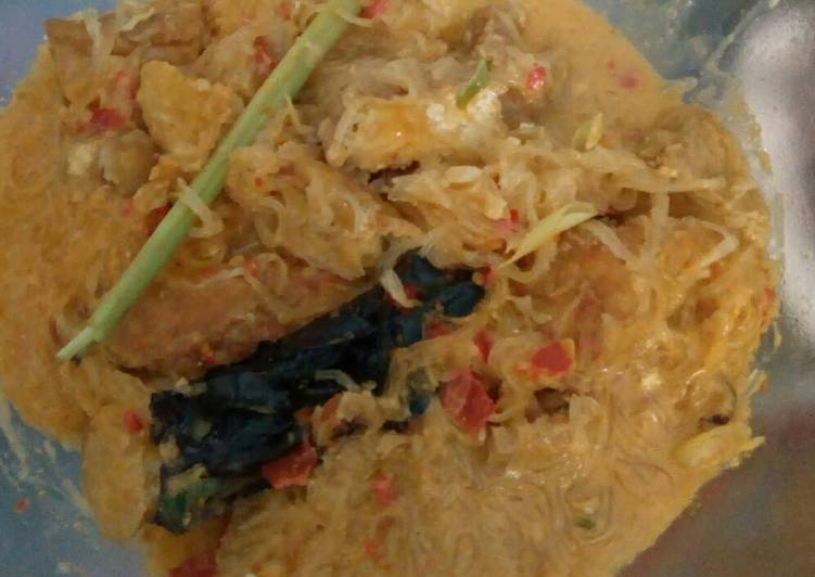 Resep Laksa tahu santan pedas, Bikin Ngiler