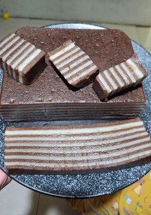 Foto resep Kue Lapis Coklat (Balapis Cokelat)