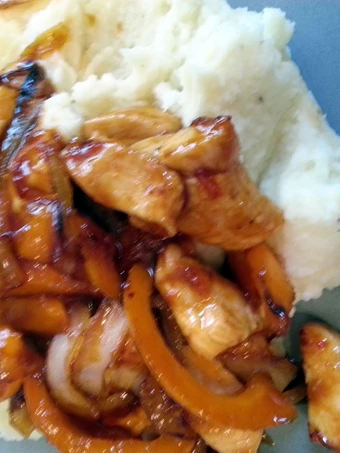 Recipe Spicy Chicken with Mash Potatoes the Awesome  Really delicious