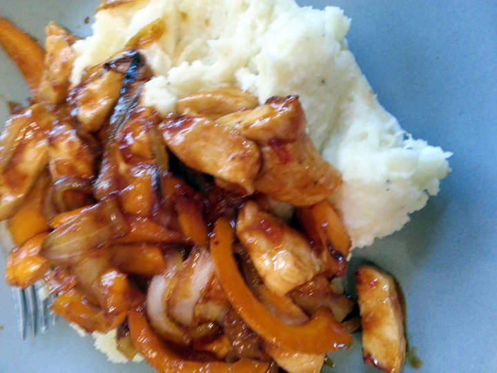 Recipe Spicy Chicken with Mash Potatoes the Awesome  Really delicious