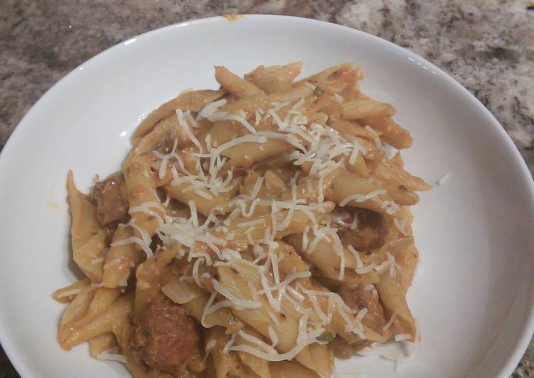 Recipe of Super Quick Homemade Pumpkin Sausage Penne