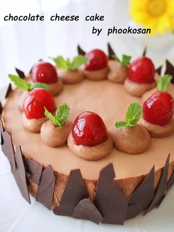 Easy Ways Make|Recipe} Cherry and Chocolate No-Bake Cheesecake the Drool, Delicious