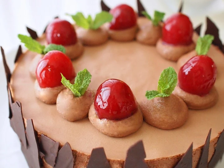 Easy Ways Make|Recipe} Cherry and Chocolate No-Bake Cheesecake the Drool, Delicious