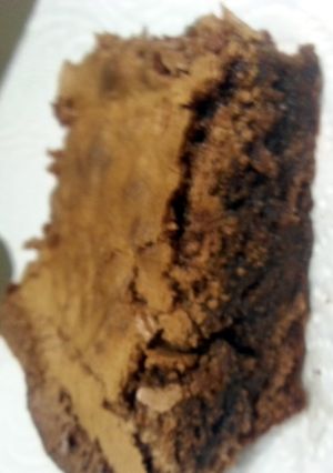 A picture of Kayla's chewy fudgy brownies.