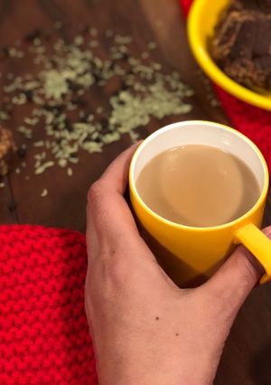 A picture of Gur Wali Chai – Tea With Jaggery – Healthy Winter Beverages – No Sugar Tea.