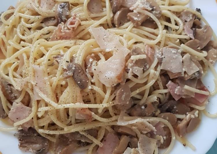 Recipe of Ultimate Pasta carbonara de dieta #Recetasdefindemes