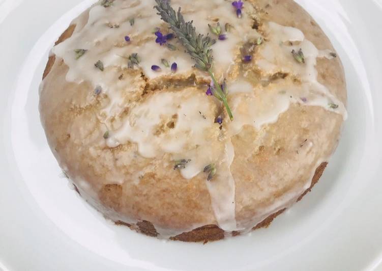 vegan lavender cake recipe main photo