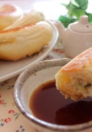 A picture of Gyoza-Style Savory Bread (from Shizuoka Prefecture, Hamamatsu City).