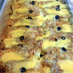 A picture of sunshine cheezious enchiladas.