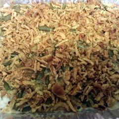 A picture of Ashley's Green Bean Casserole.