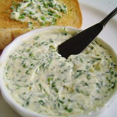 A picture of Herb Butter with Chives.