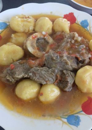 Una foto de Bori Bori delicia de paraguay