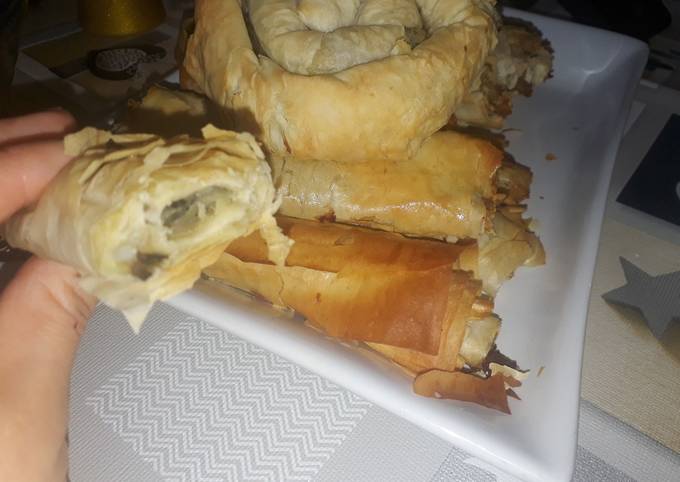 Börek mit Kartoffel-Champignons Füllung (Vegan)