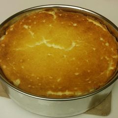 A picture of Kaesekuchen - German Cheesecake.
