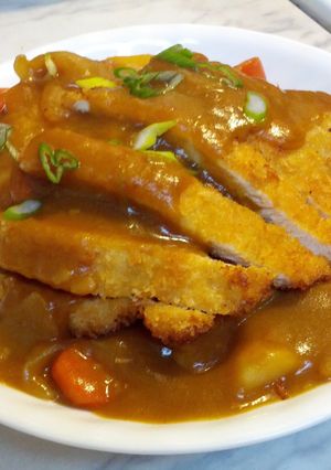 A picture of Chicken Katsu Curry.